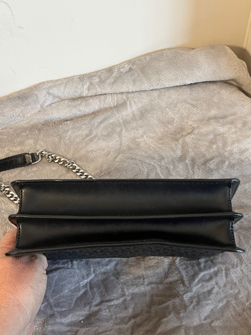 NWOT Michael Kors Jade Black Calf Hair Shoulder Bag Zebra - Picture 4 of 9